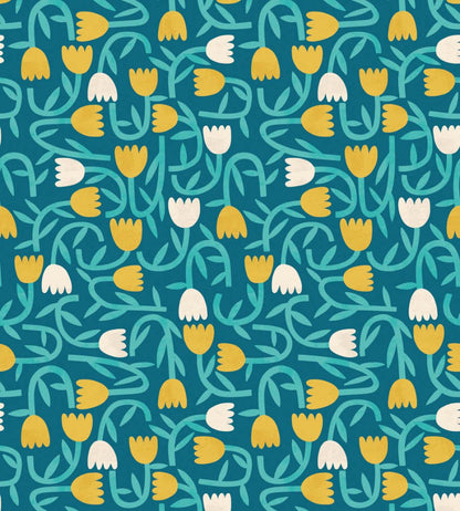 Tiny Tulip Wallpaper by Ohpopsi Azure