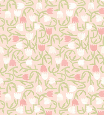 Tiny Tulip Wallpaper by Ohpopsi Blush