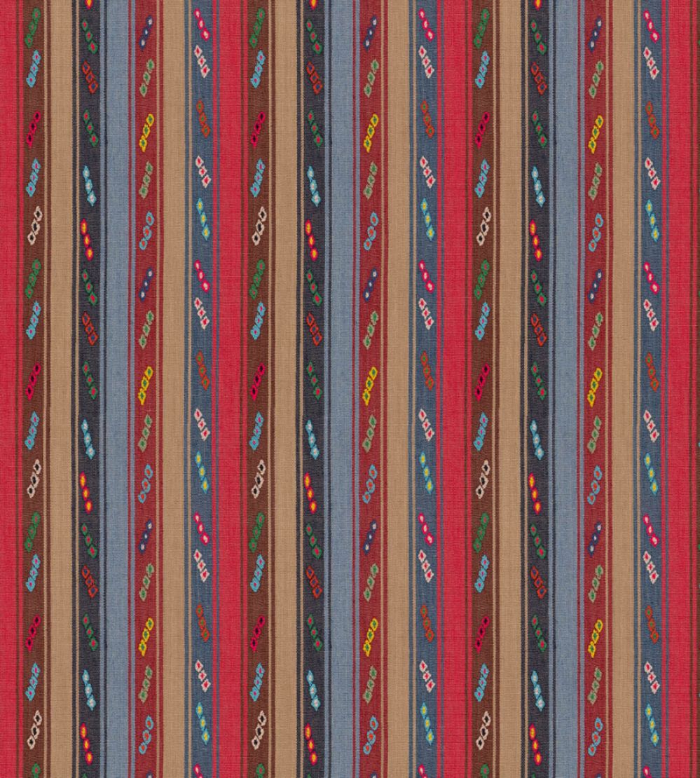 Tip Toe Fabric by GP & J Baker Crimson/Blue