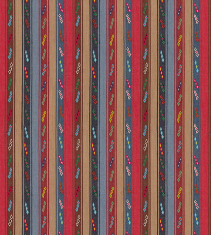 Tip Toe Fabric by GP & J Baker Crimson/Blue