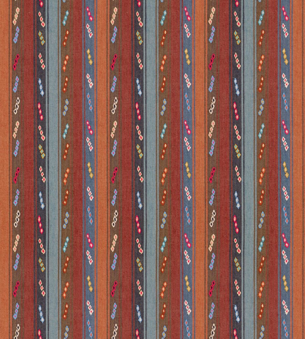 Tip Toe Fabric by GP & J Baker Indigo/Chocolate