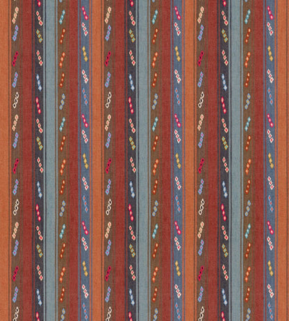 Tip Toe Fabric by GP & J Baker Indigo/Chocolate