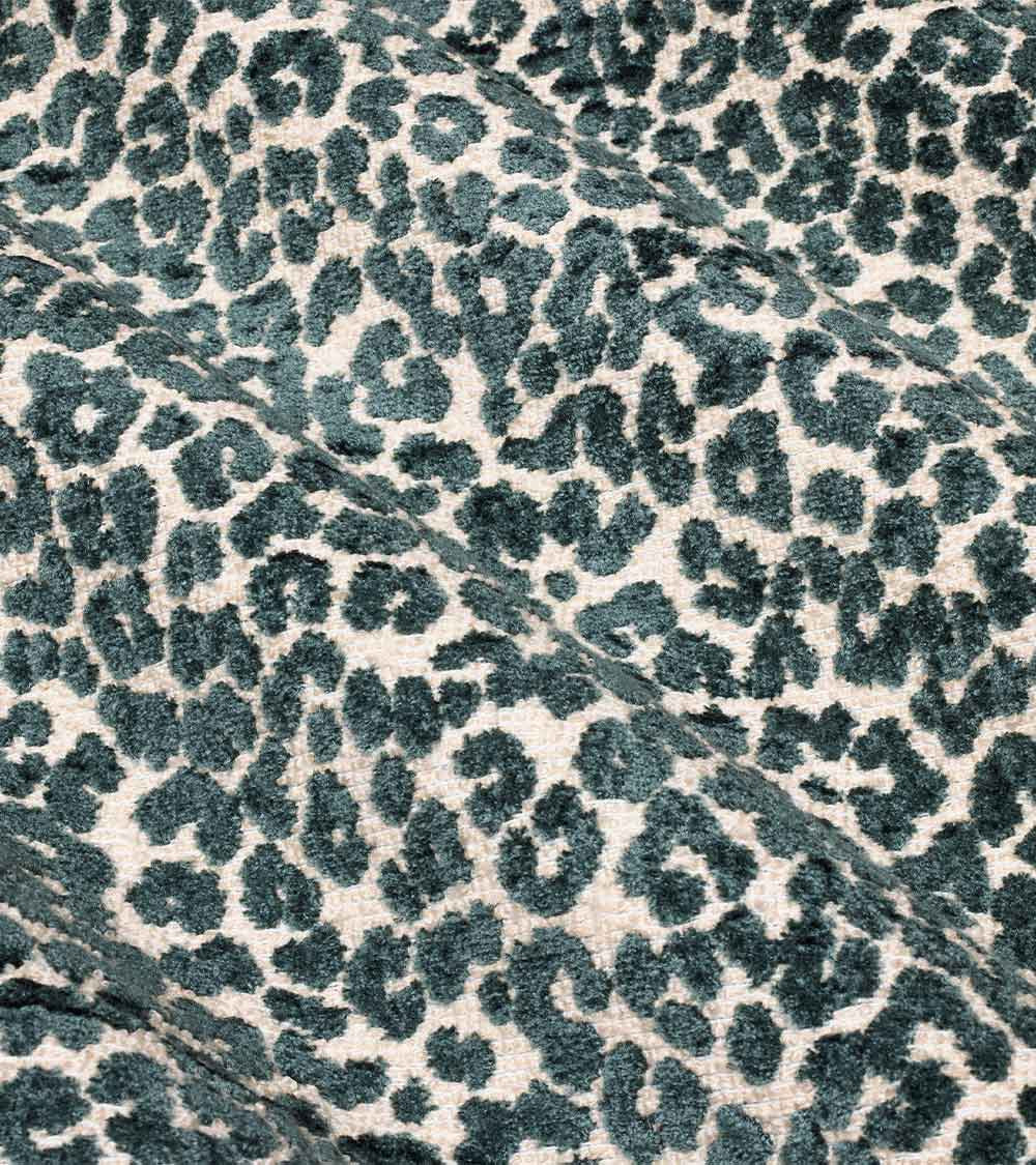 Bagheera Fabric by Casa Lopez in Peacock