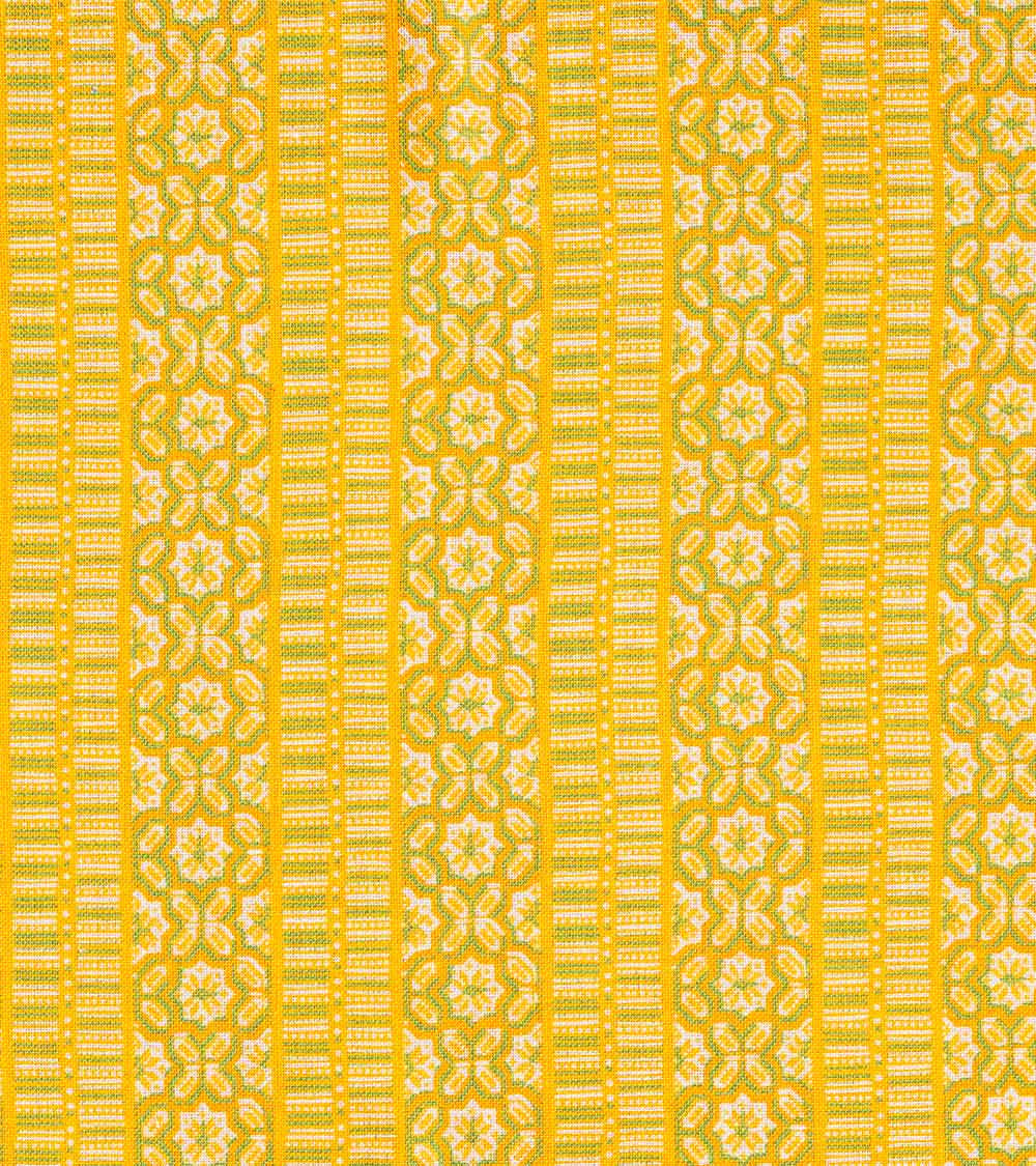 Casimir Stripe Fabric by Casa Lopez in Green/Yellow