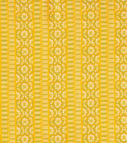 Casimir Stripe Fabric by Casa Lopez in Green/Yellow
