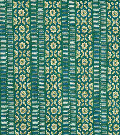 Casimir Stripe Fabric by Casa Lopez in Blue/Olive