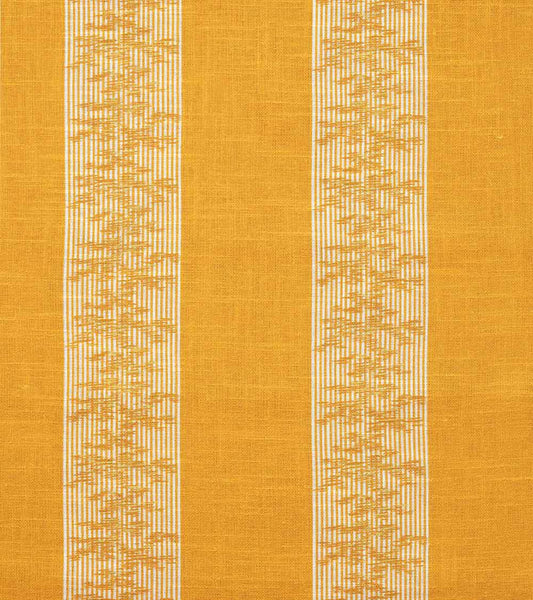 Ottoman Stripe Fabric by Casa Lopez in Yellow