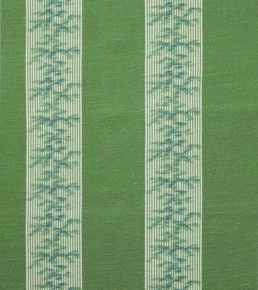 Ottoman Stripe Fabric by Casa Lopez in Green
