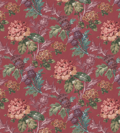 Tobermory Fabric by Arley House Rich Pink