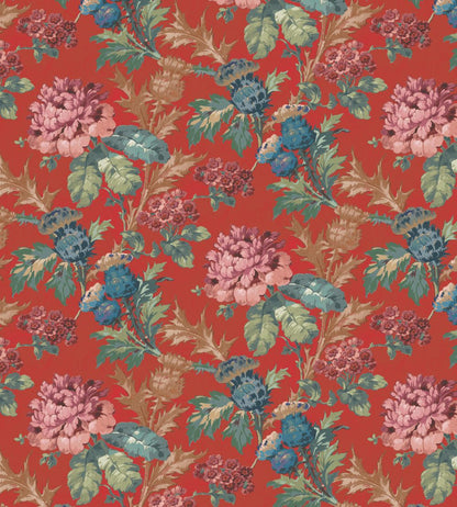 Tobermory Fabric by Arley House Scarlet