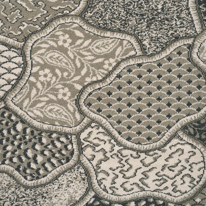 Toile des Indes Broadloom Carpet by Braquenié in Anthracite (BT113001)
