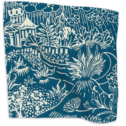Toile Fabric by Kathryn M. Ireland in Indigo