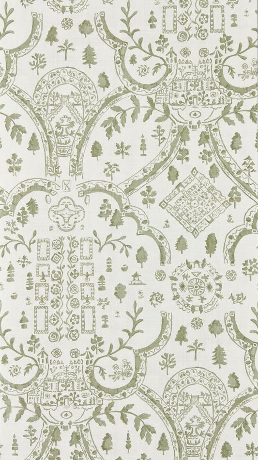 Topiary View Wallpaper by Sanderson Thyme