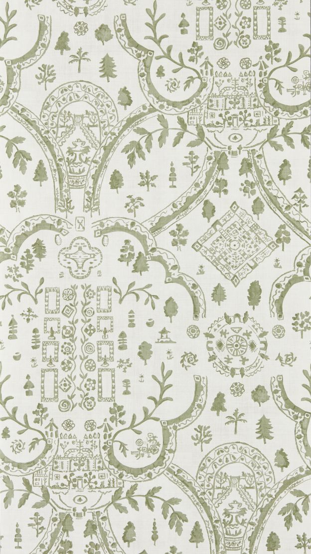 Topiary View Wallpaper by Sanderson Thyme