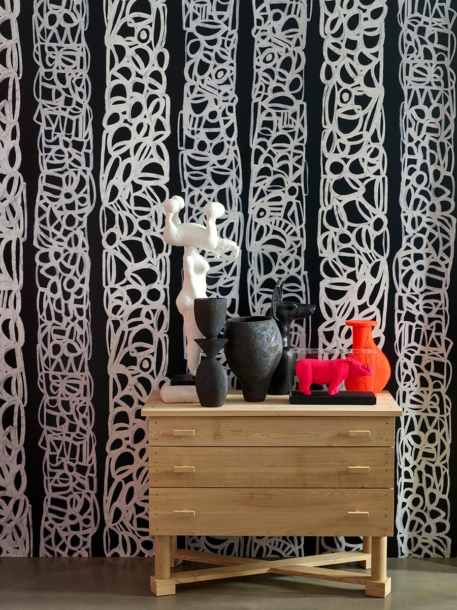 Totem Fabric by Pierre Frey shown in a room setting (view 2)
