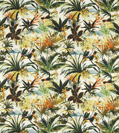 Toucan Outdoor Fabric by Clarke & Clarke Antique