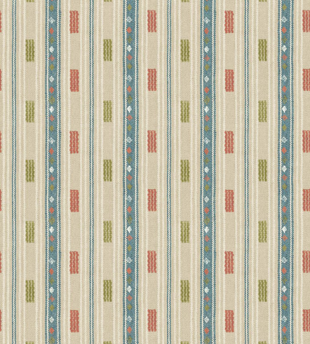 Tradewind Wallpaper by GP & J Baker Teal/Spice