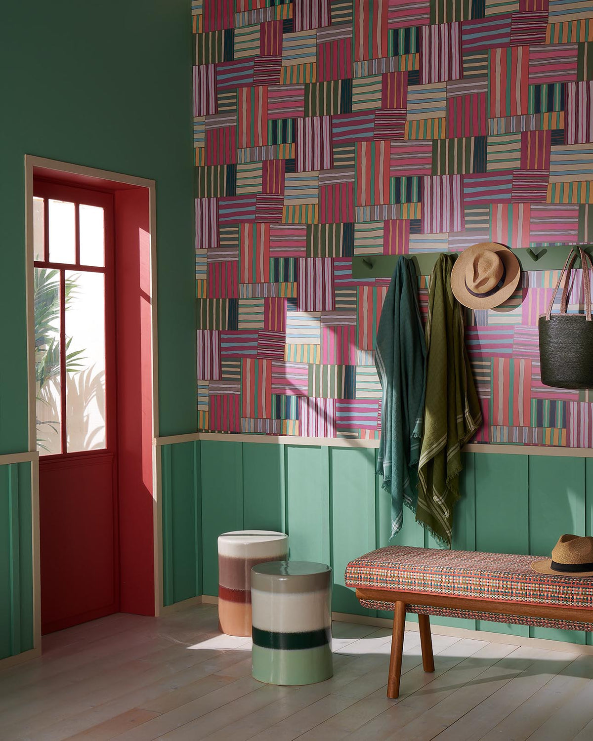 Transat Wallpaper by Pierre Frey shown in a room setting (view 1)