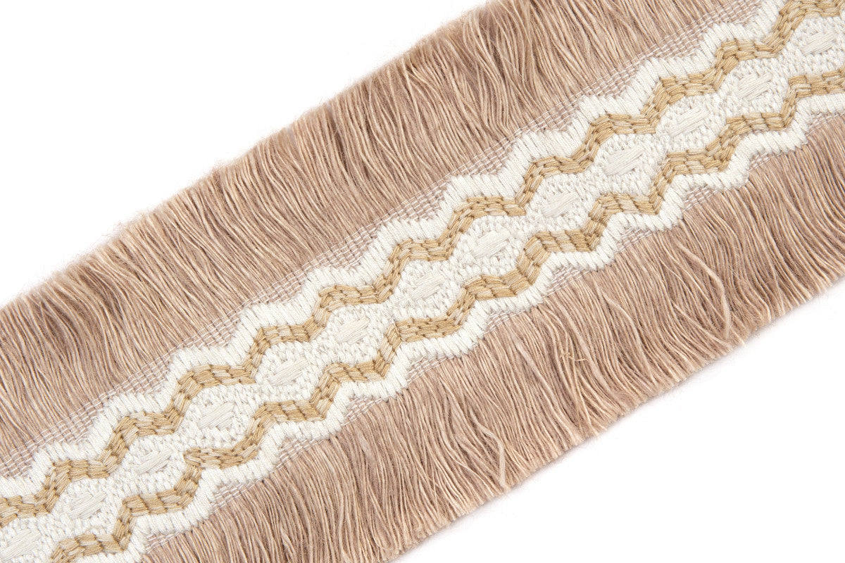 Trapeze Border Trim by Christopher Farr Cloth in Natural colorway