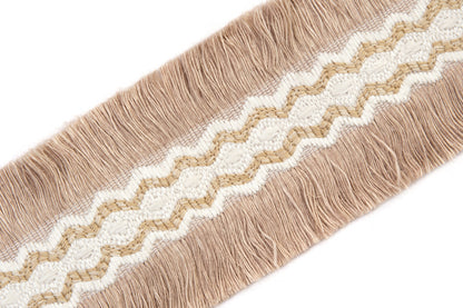 Trapeze Border Trim by Christopher Farr Cloth in Natural colorway