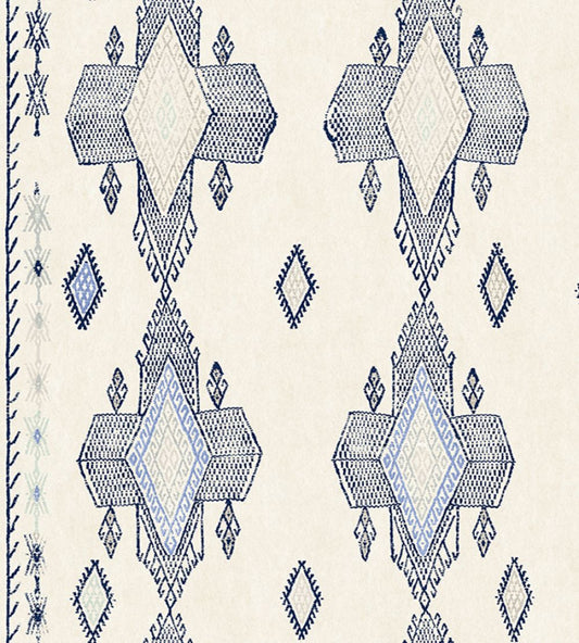 Travelling Light Wallpaper by Christopher Farr Cloth Cobalt