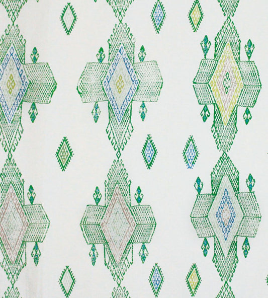 Travelling Light Fabric by Christopher Farr Cloth Green