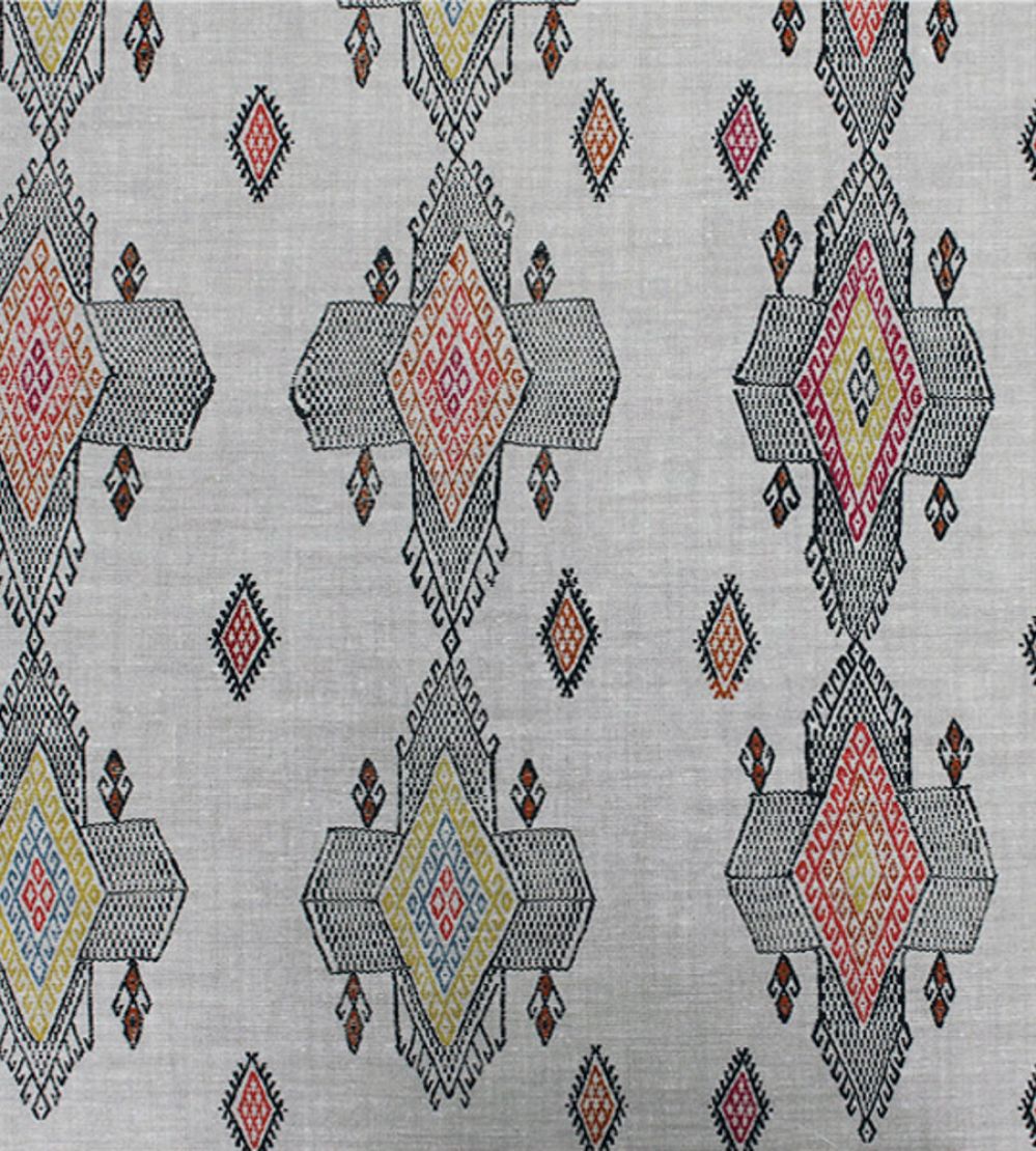 Travelling Light Fabric by Christopher Farr Cloth Orange