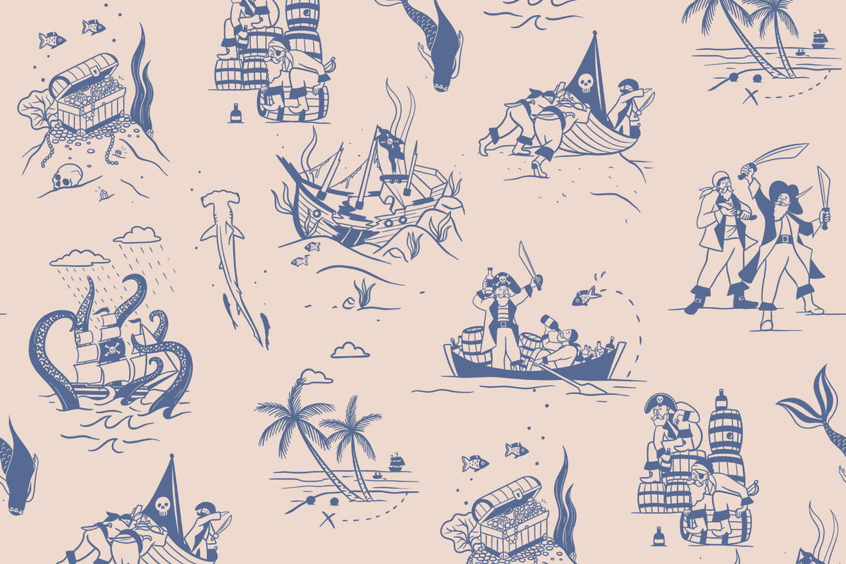 Treasure Blue mural by Hovia
