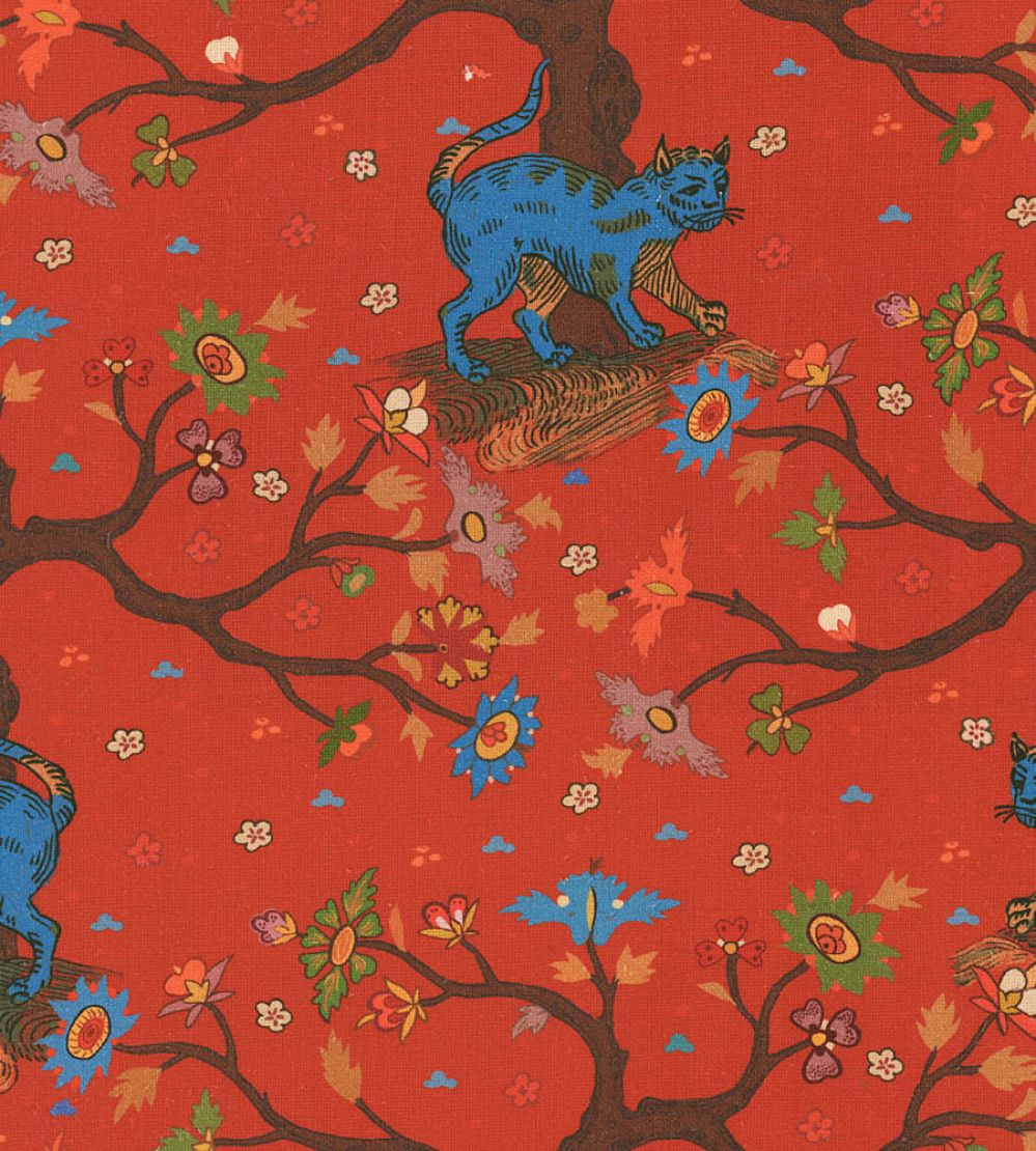 Tree of Life Fabric by MINDTHEGAP Coral