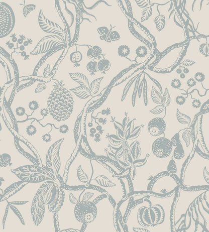 Tree of Life Wallpaper by Sandberg Light Blue