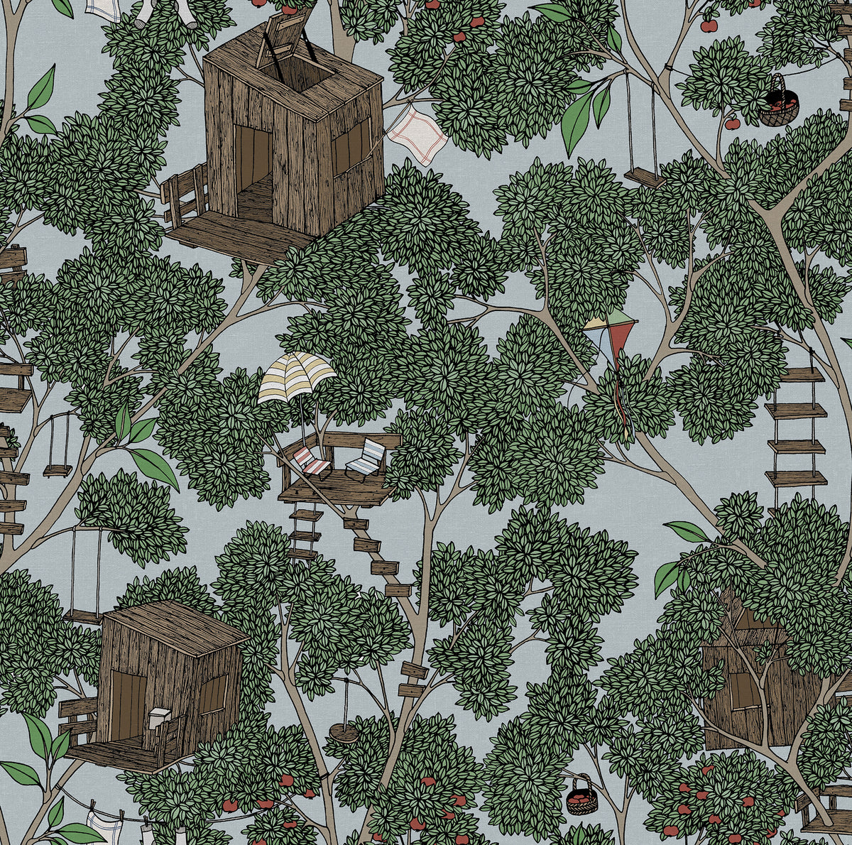 Treehouse Summer wallpaper by Rebel Walls