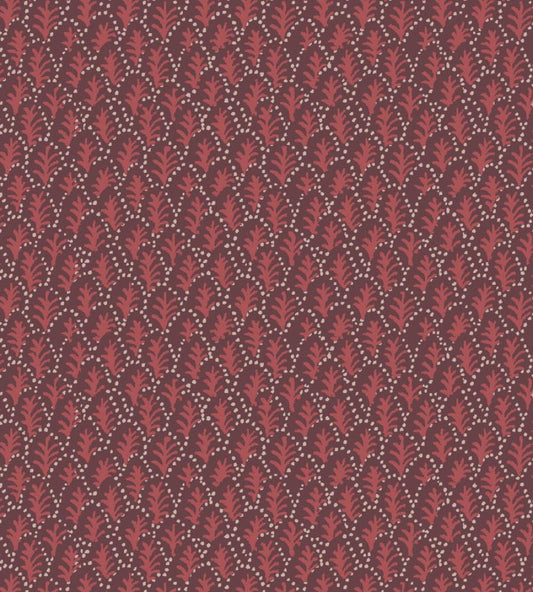 Trees II Fabric by Parker & Jules Crimson