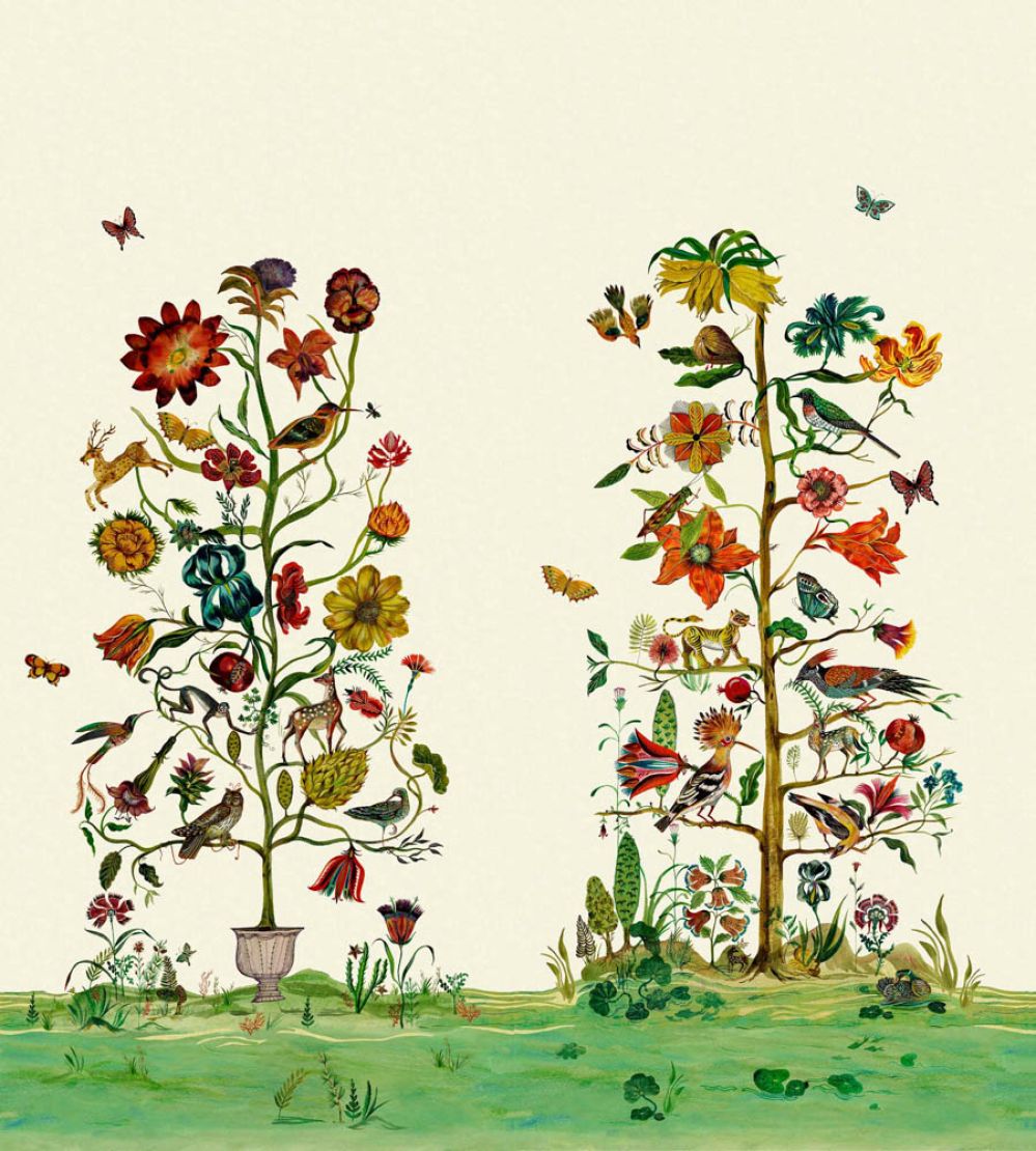 Trees of Wonder Mural by Christopher Farr Cloth Grass