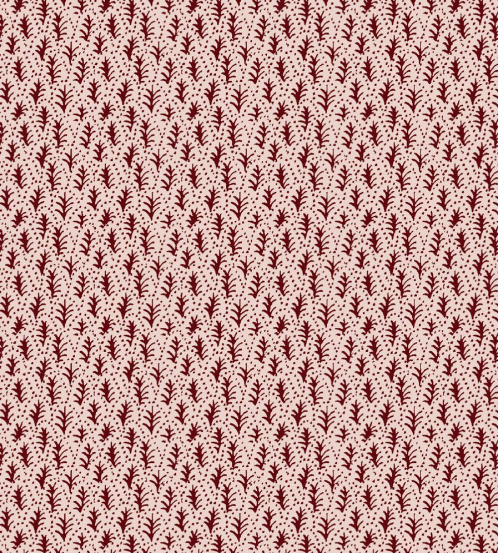 Trees Fabric by Parker & Jules Rose Crimson