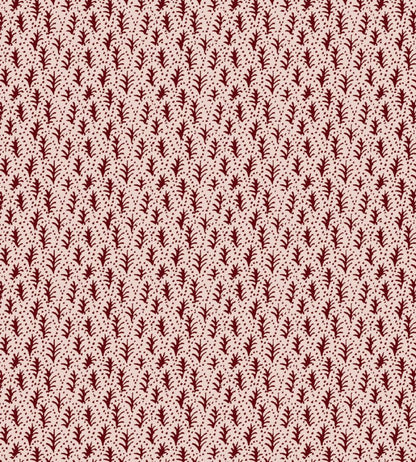 Trees Fabric by Parker & Jules Rose Crimson