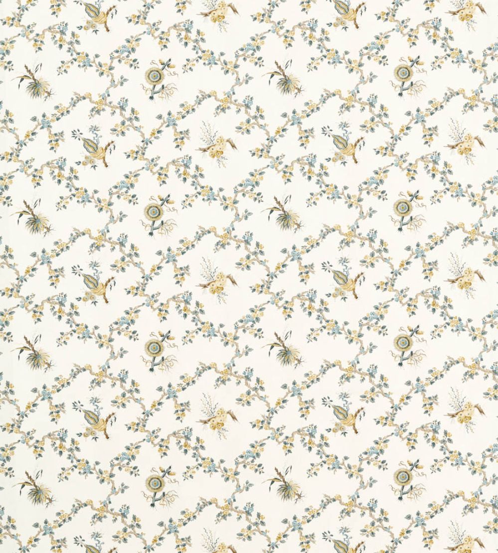 Trelliage Fabric by Sanderson Chamomile/Chalk