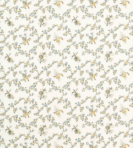 Trelliage Fabric by Sanderson Chamomile/Chalk