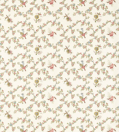 Trelliage Fabric by Sanderson Raspberry/Stone