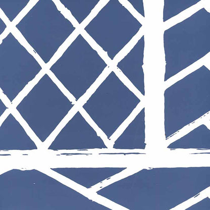Trellis Background Navy wallpaper by China Seas