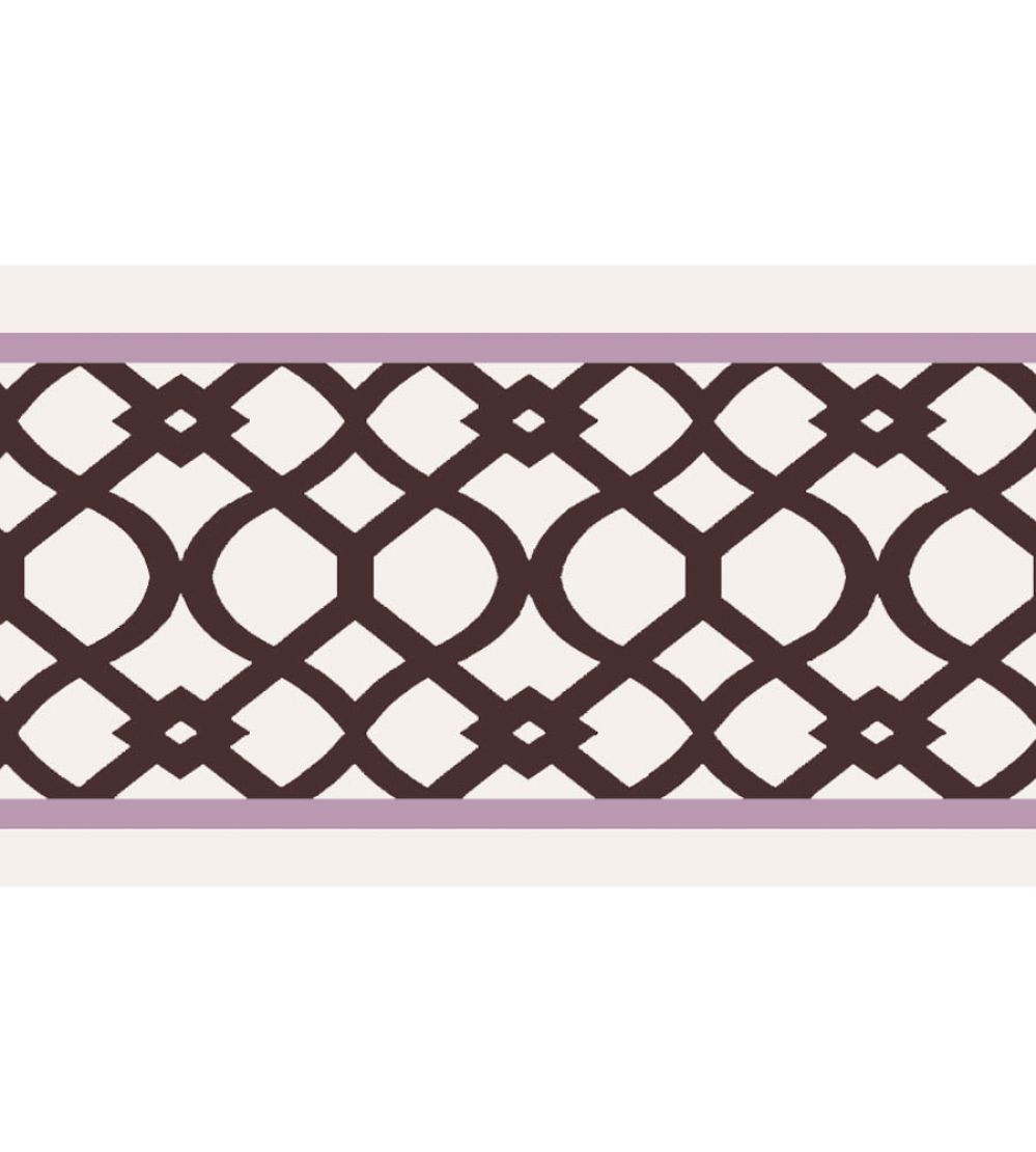 Trellis Border 8cm Wallpaper by Parker & Jules Conker