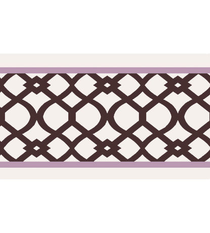 Trellis Border 8cm Wallpaper by Parker & Jules Conker