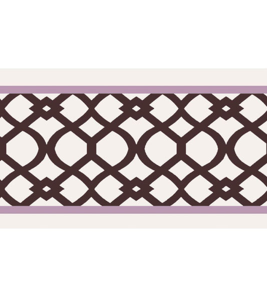 Trellis Border 8cm Wallpaper by Parker & Jules Conker