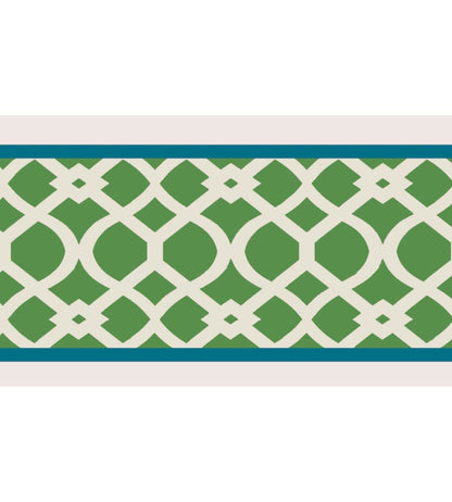 Trellis Border 8cm Wallpaper by Parker & Jules Emerald