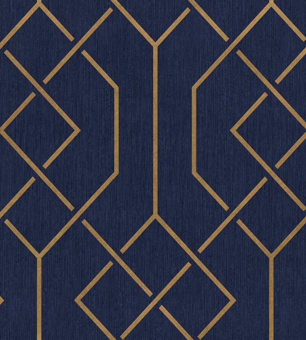 Trellis Wallpaper by Coordonne Ultramarine