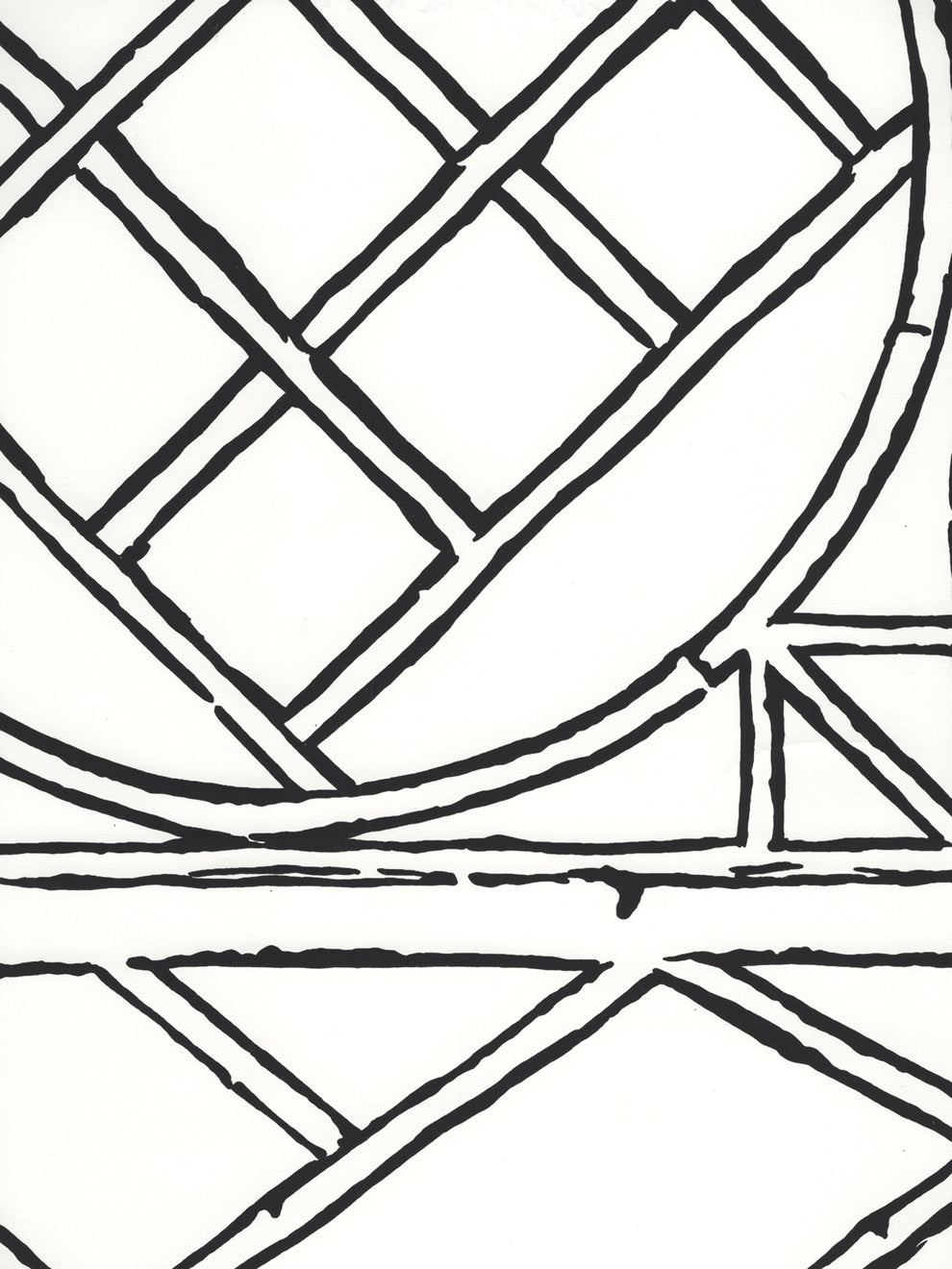 Trellis Outline Wallpaper by China Seas – The ReBorn House