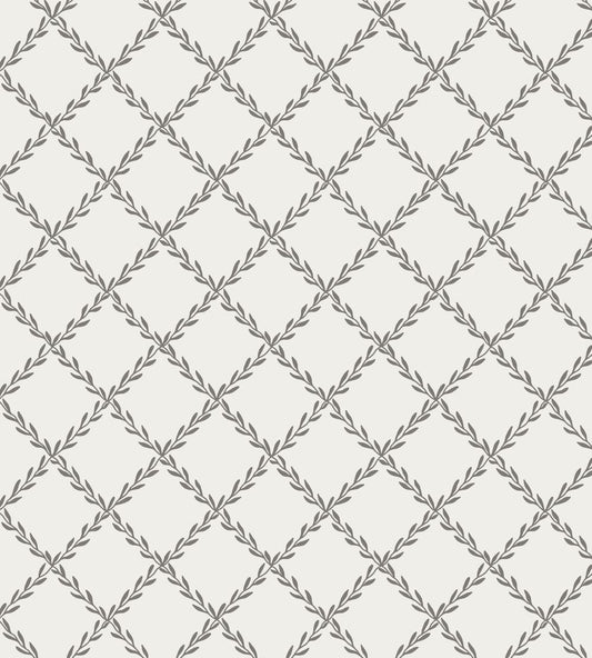 Trellis Wallpaper by Sandberg Graphite