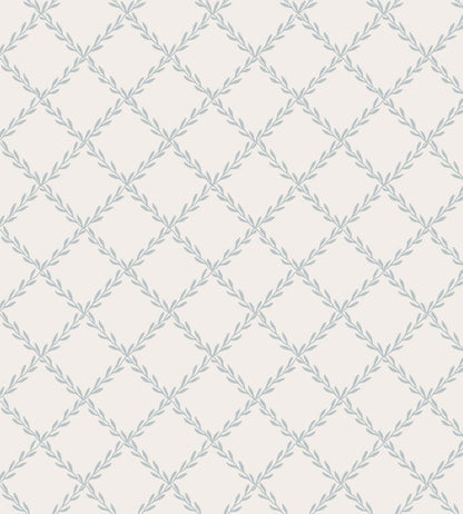 Trellis Wallpaper by Sandberg Misty Blue