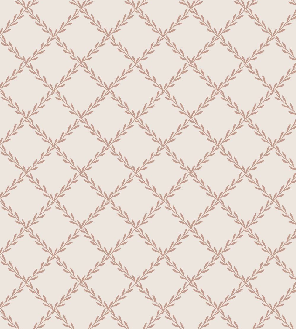 Trellis Wallpaper by Sandberg Terracotta