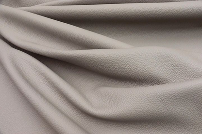 TRH-L1158 Grey top grain pebble upholstery leather hide, detail view 3