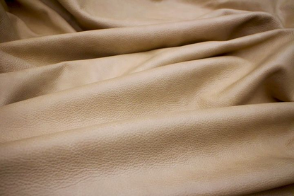 TRH-L1175 Brown distressed upholstery leather hide, detail view 3